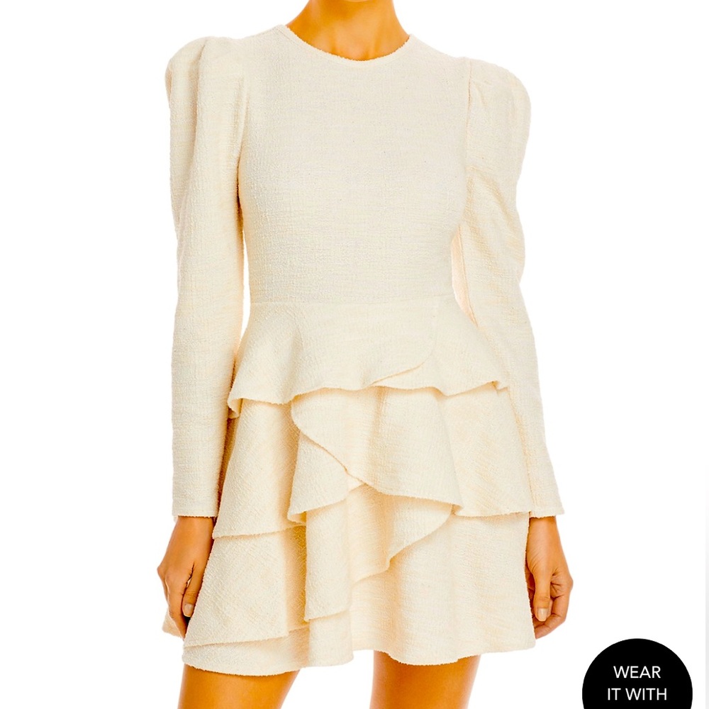 Brand new, Aqua white ruffle skirt dress, Size XS